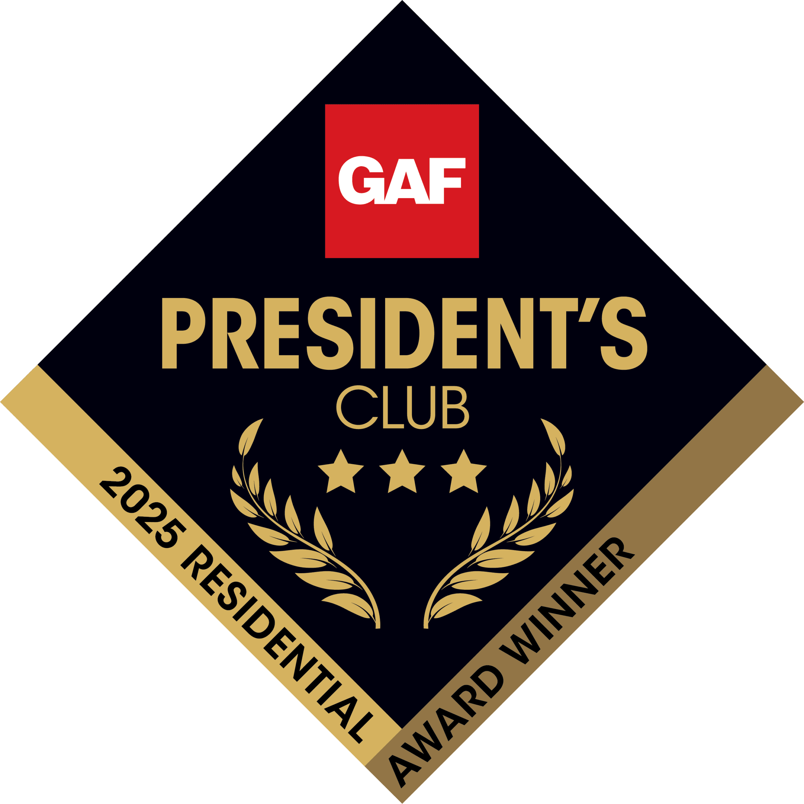 GAF Presidents Club_3 Star_Residential