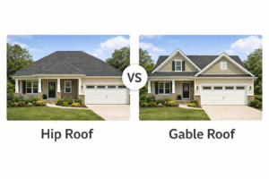 Hip roof vs Gable roof