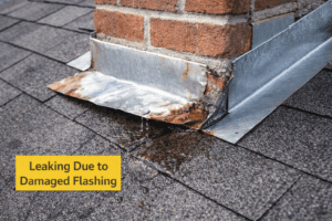 leaking due to roof damage