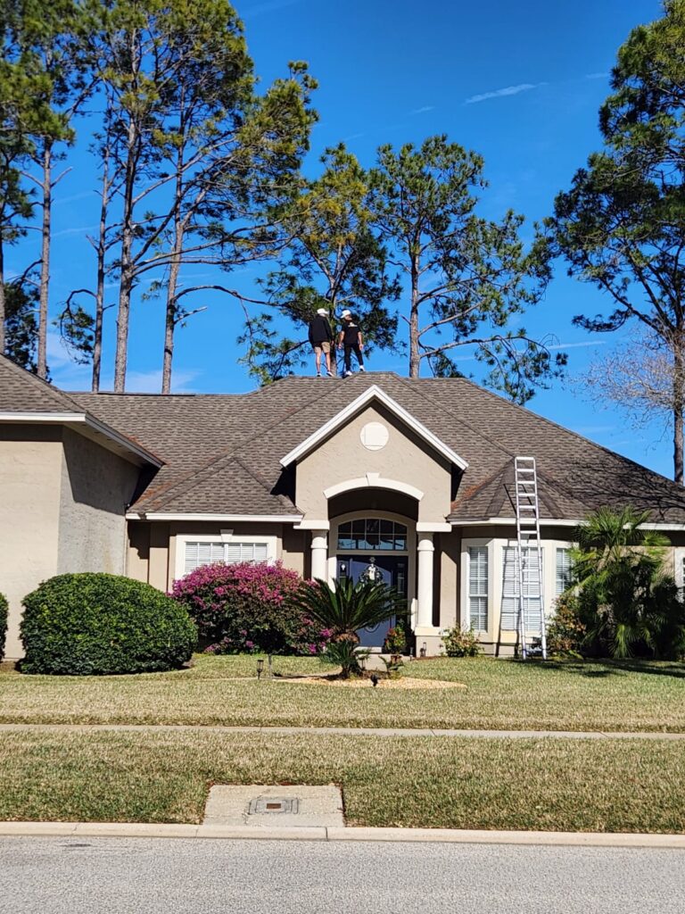 Roof being inspected in Orlando-FL