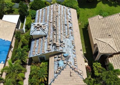 Roofing being replaced in Tampa-FL