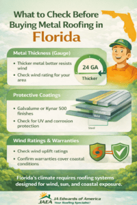 What to check before buying a metal roof in florida