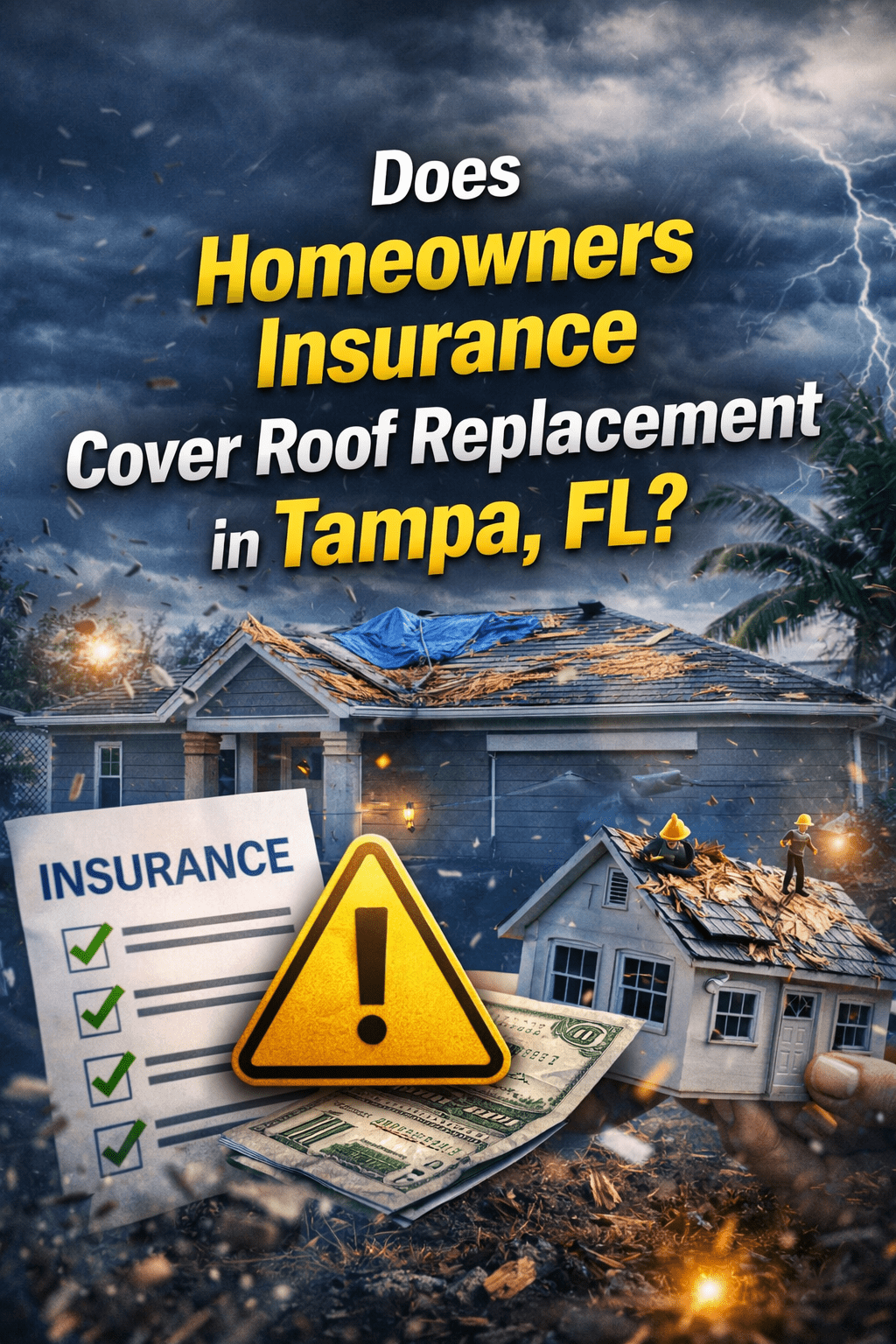 Cover post Does homeowners insurance cover roof replacement in tampa - FL
