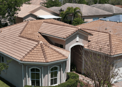 A tile roof replaced by JA Edwards of America