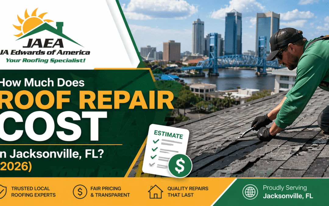 How much does roof repair cost in Jacksonville, FL - 2026, By JA Edwards of America Roofing Contractor