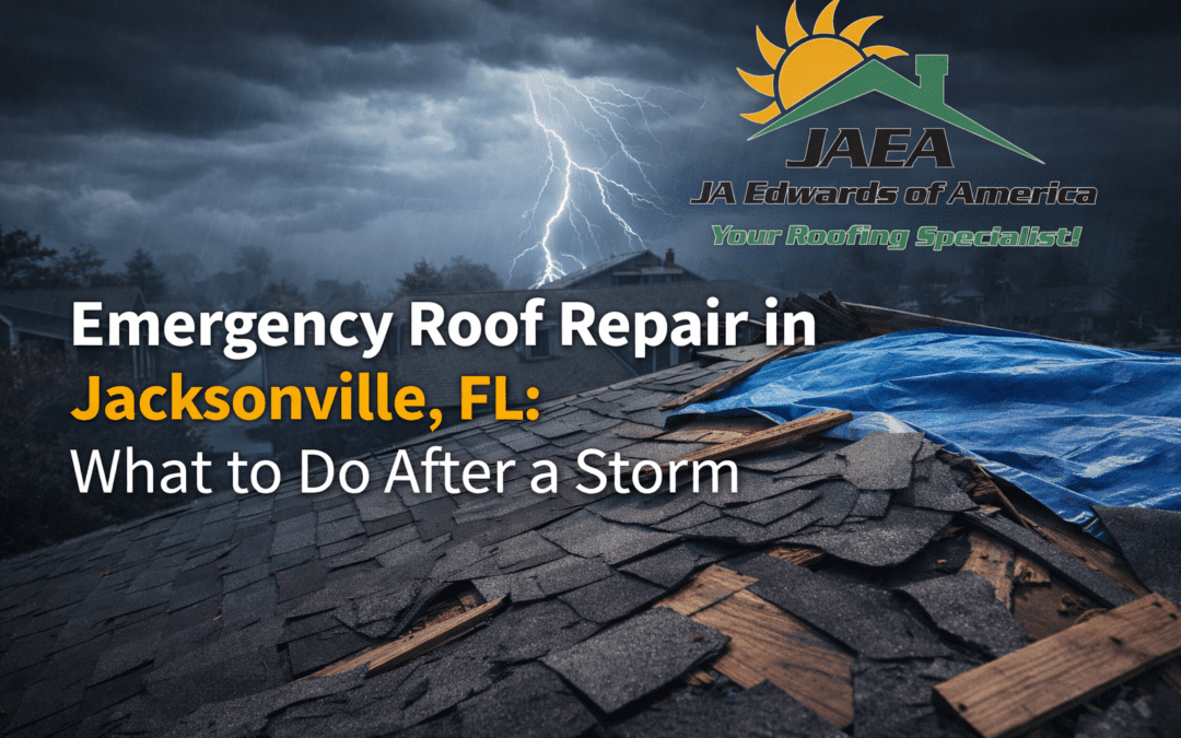 JA Edwards of America, Roofing Contractor, Jacksonville-FL, Emergency roof repair after a storm