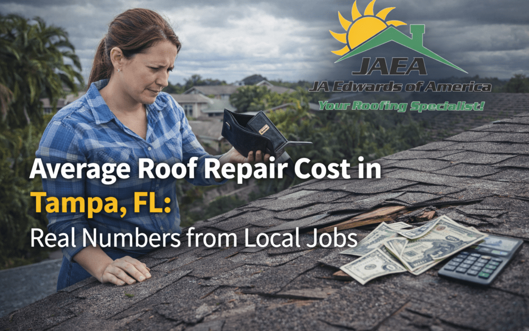 JA Edwards of America, Roofing Contractor, Roofing company, Average Roof Repair Cost in Tampa, FL Real Numbers from Local Jobs