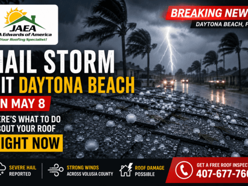 Hail Storm Hit Daytona Beach on May 8, 2026 — Here’s What to Do About Your Roof Right Now