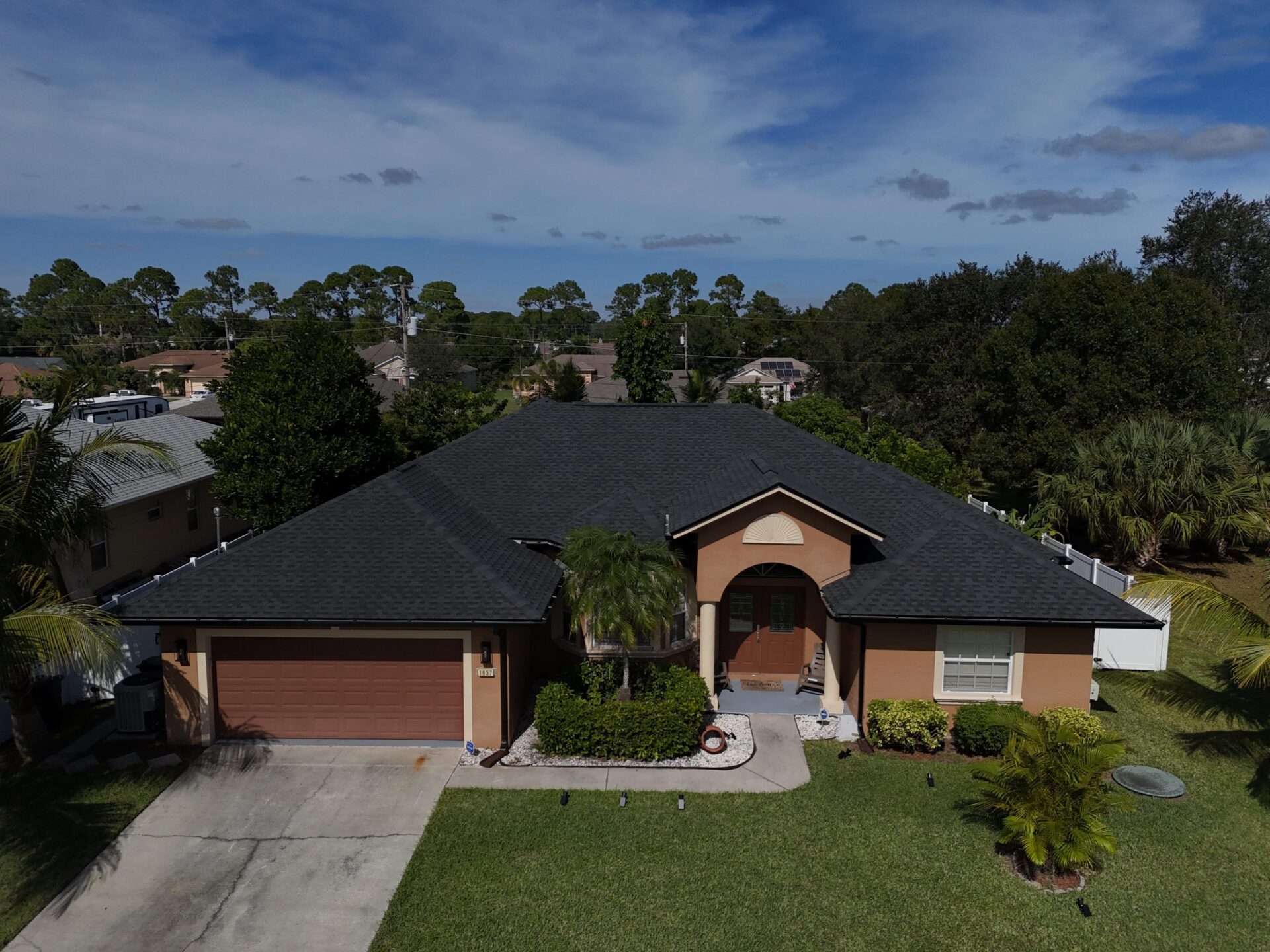 Shingle roof replacement by JA Edwards of America, Port St. Lucie FL