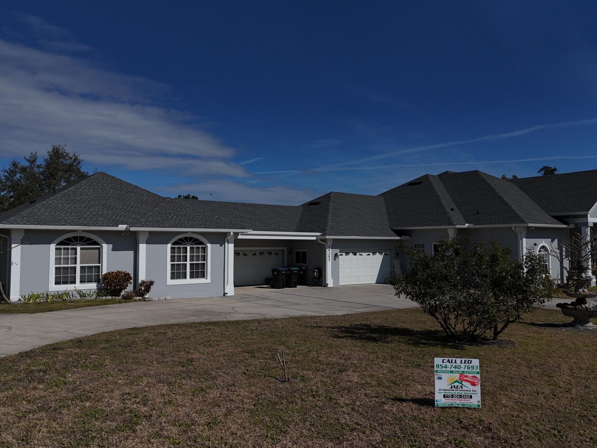 Roofing project by JA Edwards of America, Port St. Lucie FL