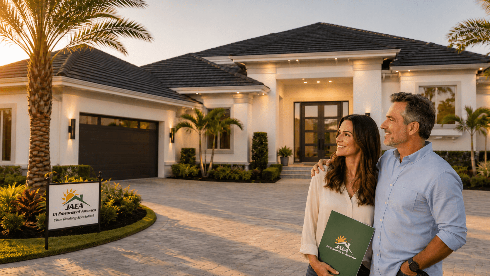 JA Edwards of America completed roof financing home exterior